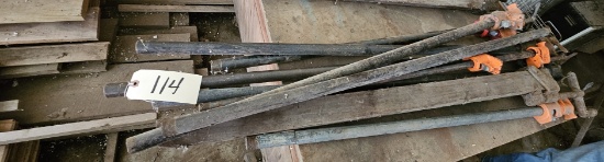 Assortment of Various Pipe Clamps