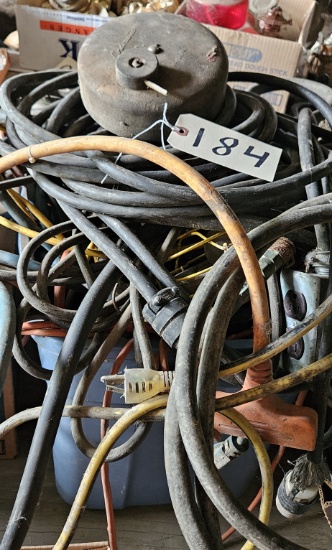 Assortment of Various Electrical Cords & Hoses