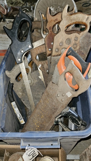 Assortment of Hand Saws