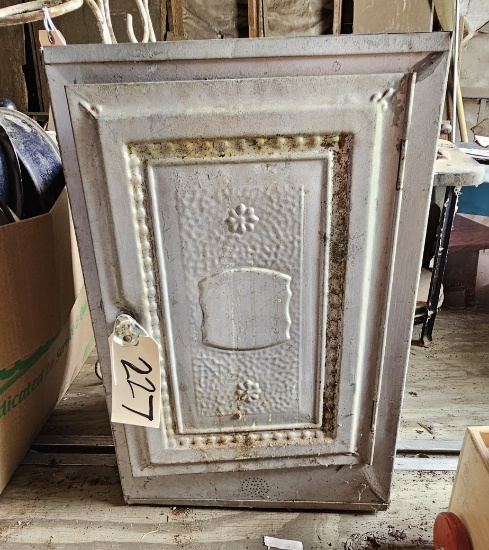 Metal Pie Safe Cupboard -16"W  x  24" H