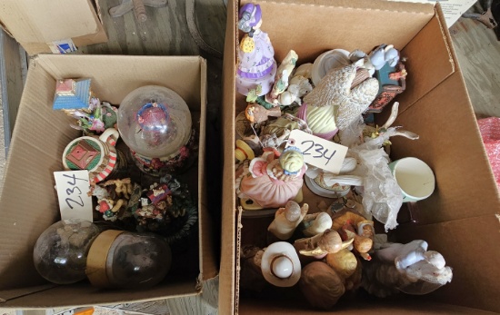 Assortment of Figurines & Music Boxes