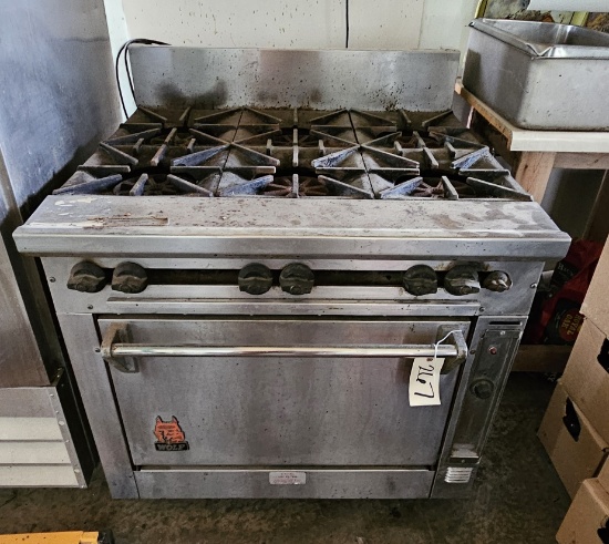 Wolf Commercial Stainless Steel Gas Range