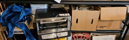 Assortment of China Set & Bread Maker & Fryer & Toaster Oven