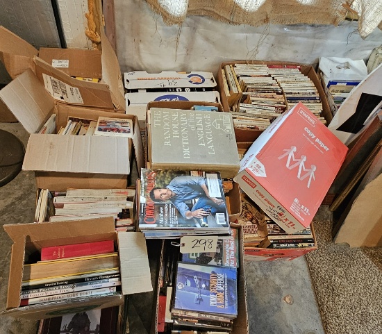 Assortment of Various Books - Many Boxes