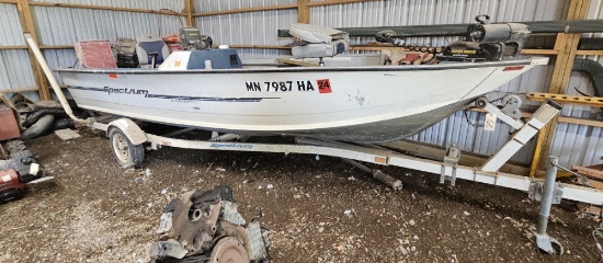 1994 Spectrum Avenger 16ft Boat with Mercury Force 40 HP Outboard & Trailer