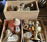 Assortment of Oil Hurricane Lamps