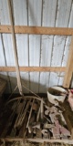 Antique Corn Planters & Cant Hook & Barn Door Rollers & Drills & Misc