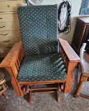 Mission Style Glider Rocking Chair