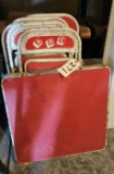 Vintage ABC Metal Kids Card Table & Chairs