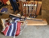 Croquet Set & Volleyball &  Swing & Soft Sided gun case