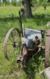 Antique Pull-type Potato Planter on Steel Wheels