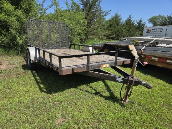 6'6"x12' P and J Trailer w/Wood Floor and Steel Ramp