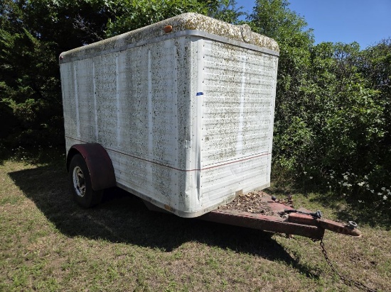 5'x10' Enclosed trailer w/Rear Swing Door- 1 7/8" Receiver
