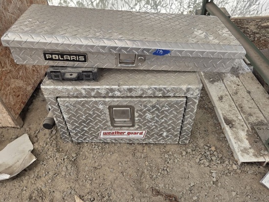 Polaris Diamond Plate Storage Box- Weather Guard Truck Tool Box