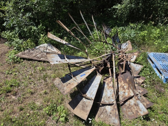 Antique Windmill Fan Blade and Tail
