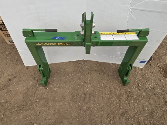 John Deere I-Match 3 Point Quick Hitch- Looks NEW