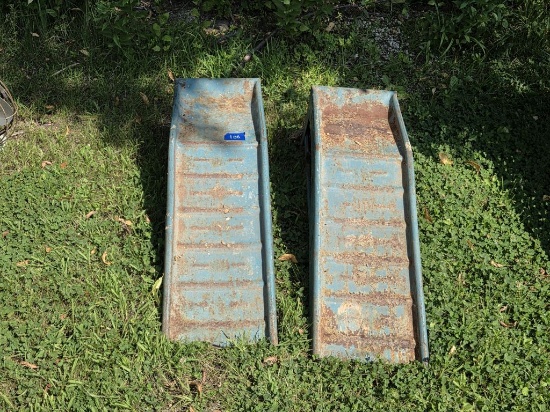 Blue Car Ramps