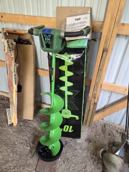 Ion X 10" Ice Auger with Battery & Charger - Looks New