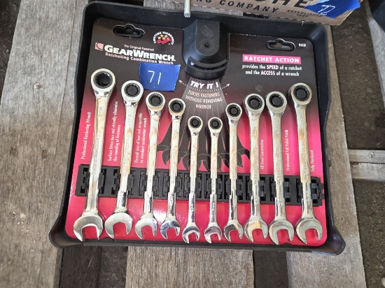 New - Gear Wrench Ratcheting Combination Wrench Set