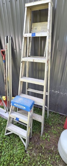 Werner 26" Step Ladder & Alum Step Ladder