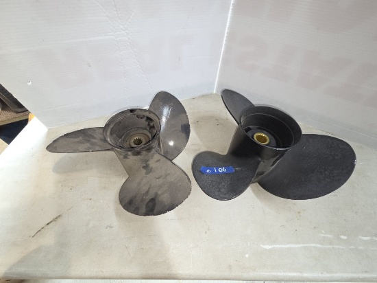 2 - Boat Props - (1 - 14.8x17 & 1-V1500)