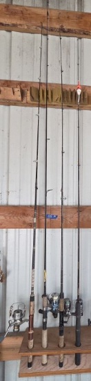 4 - Spinning Wheel Combos Fishing Rods/Reels - Including St. Croix Triumph