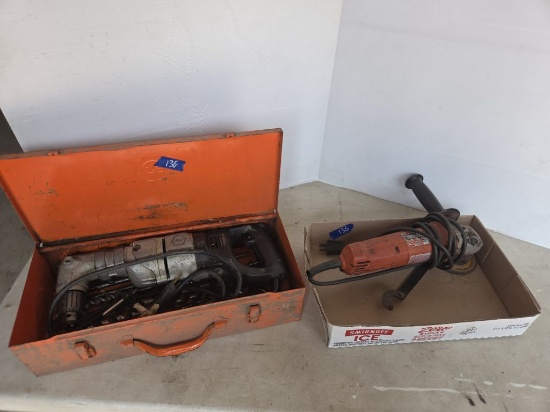 Milwaukee Grinder- Black and Decker Right Angle Drill