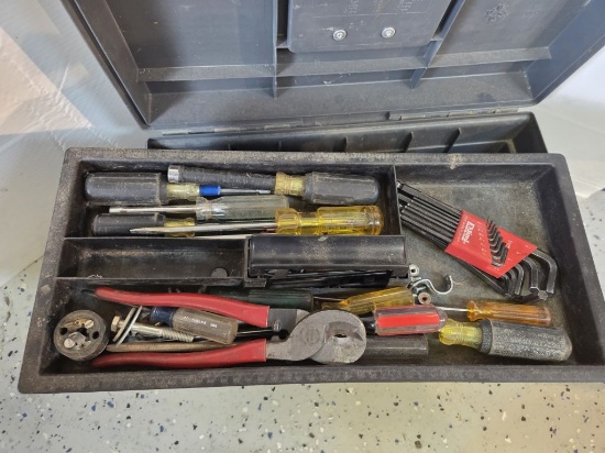 Tool Box w/ Variety of Tools Like Screwdrivers- Allan Arenches and More