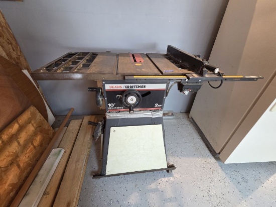 Craftsman 10" Table Saw- 2Hp- On Rolling Stand