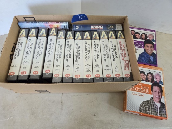 VHS Tapes- Mostly The Carol Burnett Show & DVD's