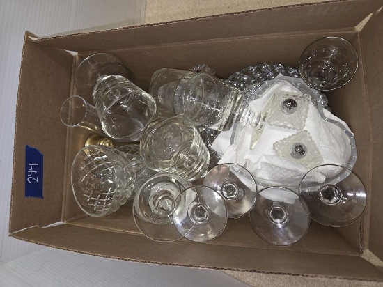Various Glassware- Plates- Cups Glasses Plates and Others