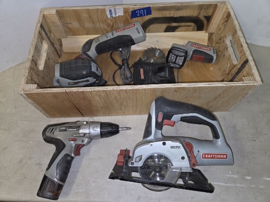 Craftsman 12v Cordless Set w/Battery and Charger- Sanders-Drill-Light - Saw and Others