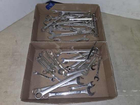 Large Lot of Combination Wrenches- Both SAE and Metric