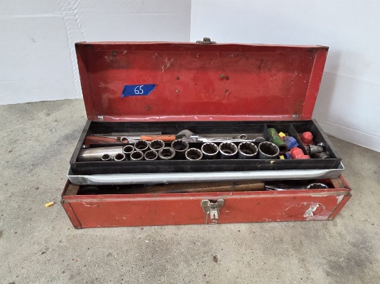 Red Toolbox with Tools