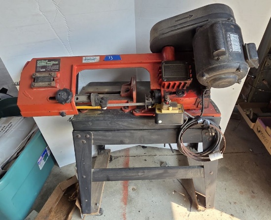Northern Industrial Swivel Metal Cutting Band Saw in Rollers