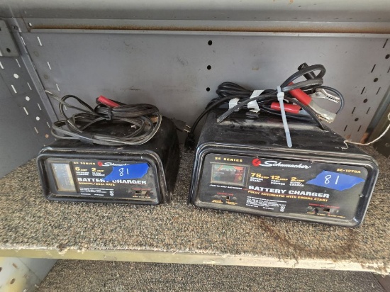 Pair of Schumacher Battery Chargers