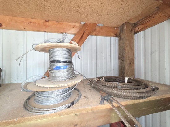 Lengths of Steel Cable - Various Sizes