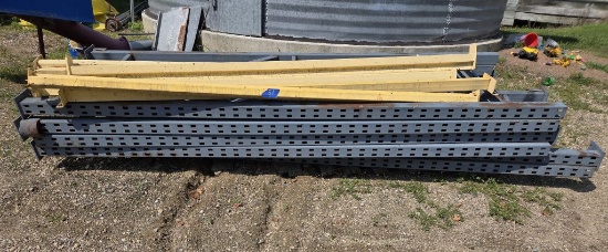 Pallet Racking 6- Ends (42"x10') & 6-8' Rails