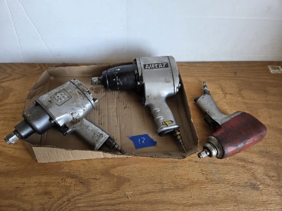 Pneumatic Impact Tools- 3/4" Impact (x2) 1/2" Impact
