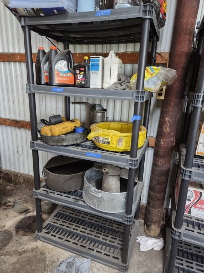 5 Tiered Plastic Shelf- Contents Not Included