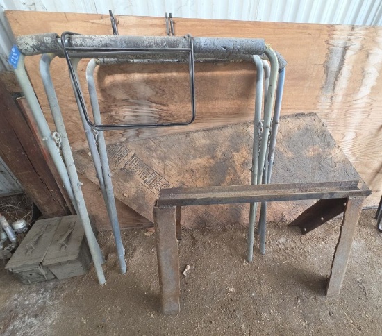 Pair of Painters Drying Racks- Steel Saw Horse