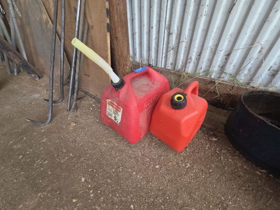 2 Plastic Gas Cans