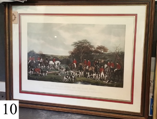 print English hunting scene