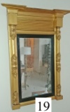small mirror in gilt frame