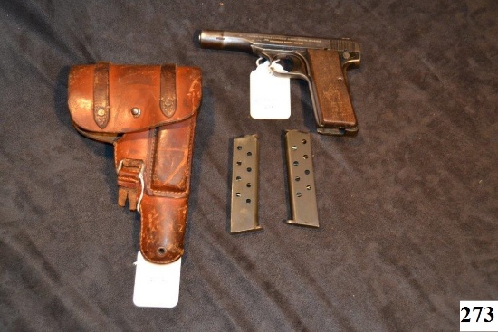 FN Model 10/71 semi-automatic pistol .380 ACP cal. S/N: 173470 Stamped with Imperial Eagle; Holster