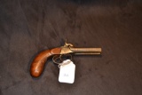 Unknown double barrel percussion cap pistol N/S