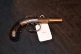 Allen's single barrel percussion cap pistol N/S Stamped 1845