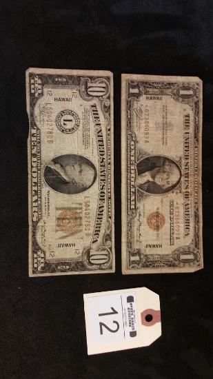 Hawaii Notes -$1 and  $10