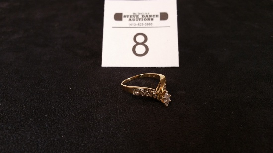 18K Yellow Gold Engagement  Ring