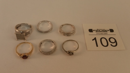 6 - 10k Gold Rings